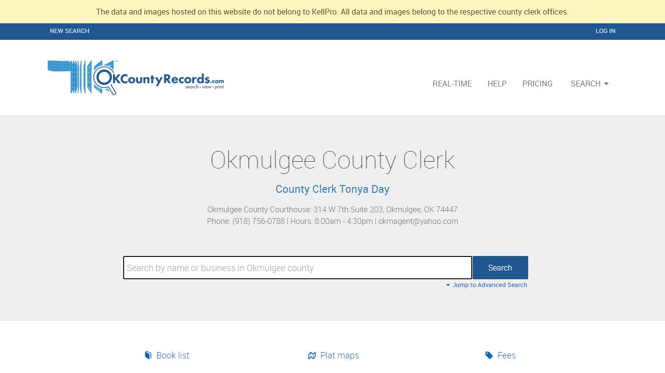 Okmulgee County | OKCountyRecords.com | County Clerk ...